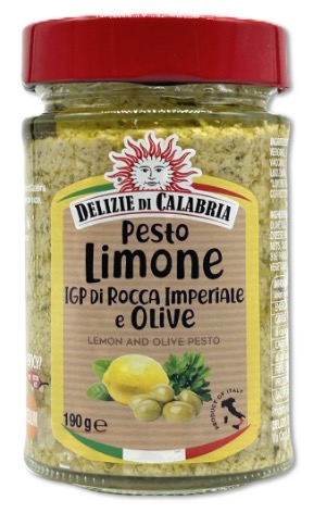 Pesto Limone IGP di Rocca Imperiale e Olive